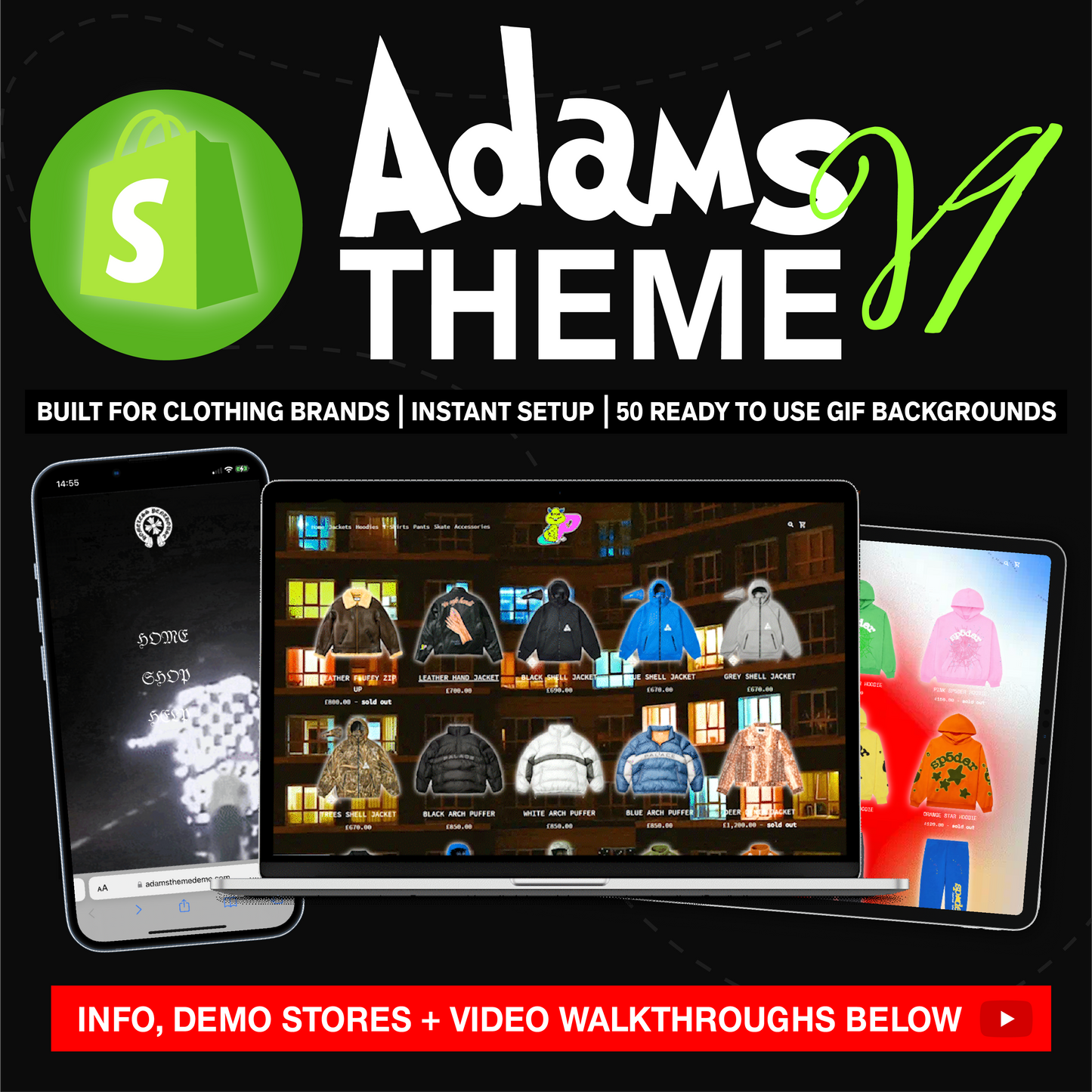 ADAM'S PREMIUM SHOPIFY THEME FOR CLOTHING BRANDS 🖥️