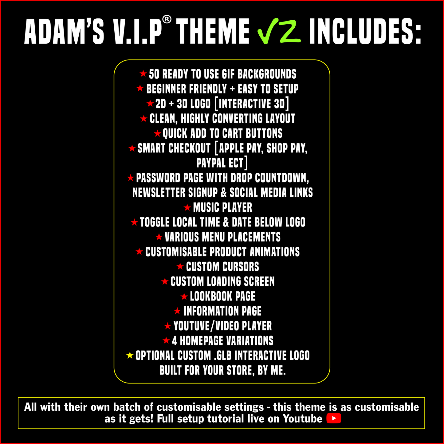 ADAM'S SHOPIFY THEME V2 V.I.P FOR CLOTHING BRANDS